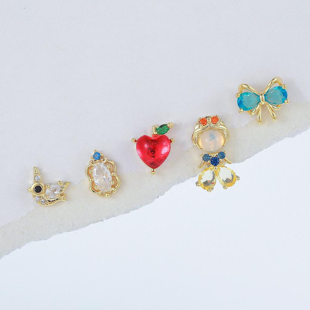 Piercing Disney Blanca Nieves baño de oro