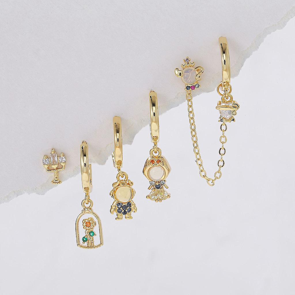 Piercing Disney la bella y la bestia